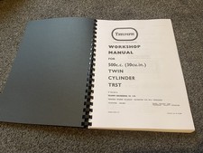 Triumph TR5T 1973-1974  Service Station Workshop Motorbike Manual OEM