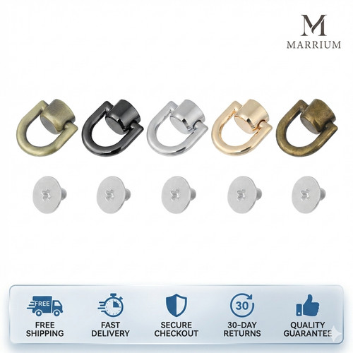 4pcs metal ring clip rivet - 4pcs, d