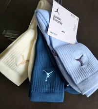 M or L NIKE JORDAN DRI-FIT EVERYDAY Sky Blue Cream Petrol CREW SOCKS Shelf27
