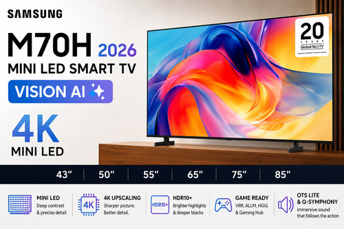 Samsung m70h mini - led, 4k
