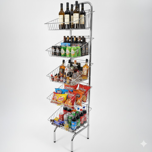 Tier wire basket stand - wire,