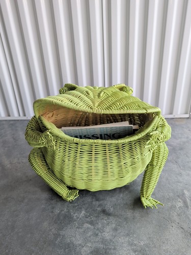 Vintage mcm frog basket - mcm, bin
