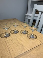Four Vintage Babycham Glasses
