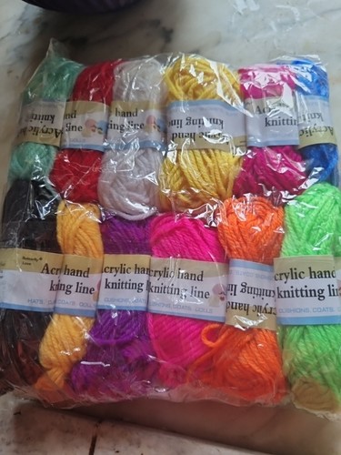 Bright wool acrylic coloured - bright,