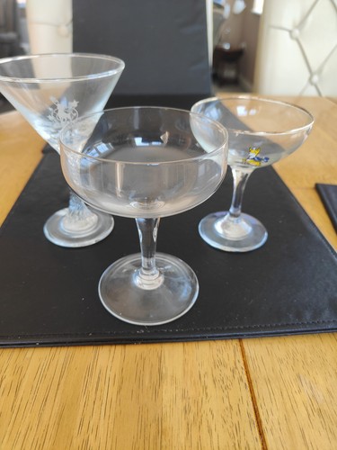 Babycham glasses 1 - 2, +