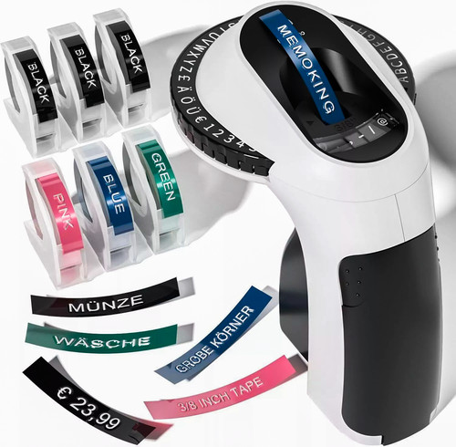 Dymo omega embossing label - 3d,