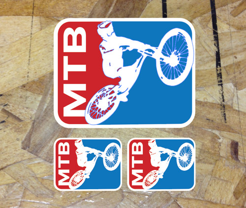 Mtb freeride bike - freeride, sticker