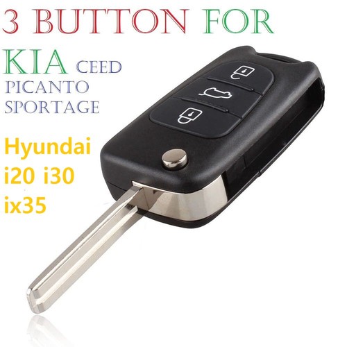Button remote key fob case - key,