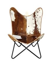 Butterfly Chair - Luxurious Real Leather Accent chair for Living Room & Office