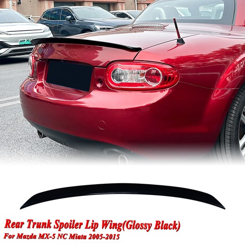 Gloss black rear trunk - rear, spoiler