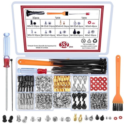 352pcs computer screws kit - 352pcs,