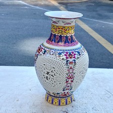 1.96LB Handmade Blue and White Porcelain Vase/Jingdezhen, China