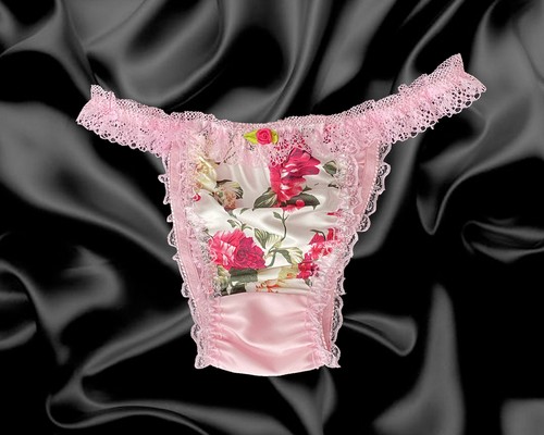 Baby pink satin floral - baby, silky