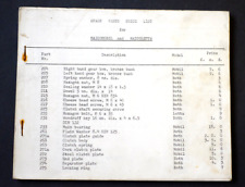 MAICOMOBIL MAICOLETTA Scooter spare parts PRICE LIST, typescript, 40 pages.