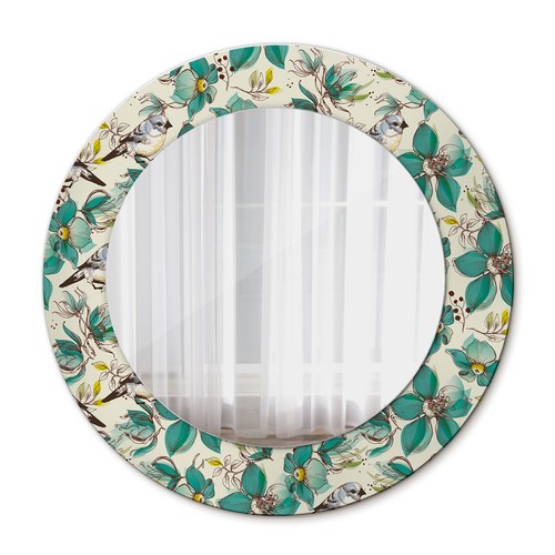 Decorative round mirror with - decorative,
