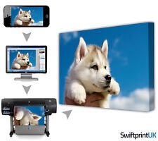 Canvas Pictures Personalised Wall Art 16X16" Your Photo Prints Framed on 18mm