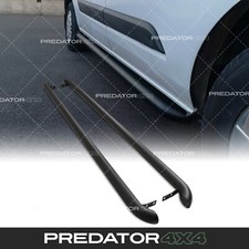 MATTE BLACK SIDE BARS VAN PROTECTION FOR FORD TRANSIT CUSTOM TOURNEO SWB 12-17