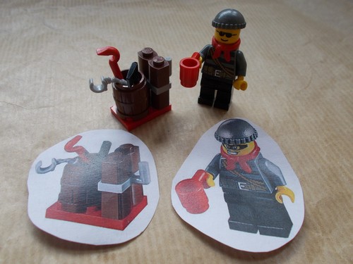 Lego crook crowbar axe mug - lego,