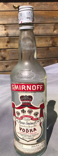 Smirnoff vodka bottle - vodka, 75cl