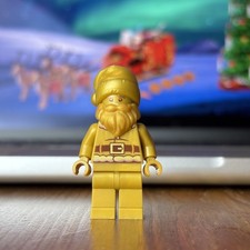 LEGO® Golden Santa Claus Minifigure Christmas Exclusive BAM + Free Gift Box