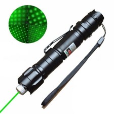 USB Rechargeable Green Laser Pointer Pen LED flashlight Torch Cat Toy Lights