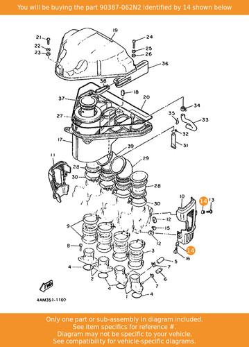 Yamaha collar 90387 062n2 oem - collar,, 90387-062n2