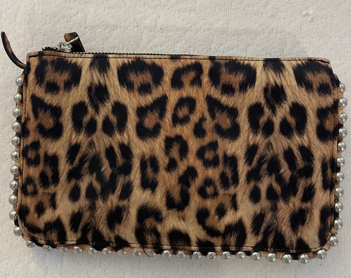 Zara leopard print clutch - print, bag