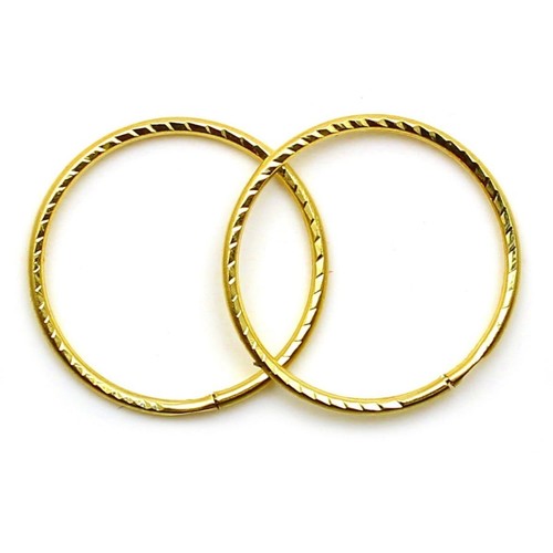 9ct gold hoop earrings mm - 9ct,