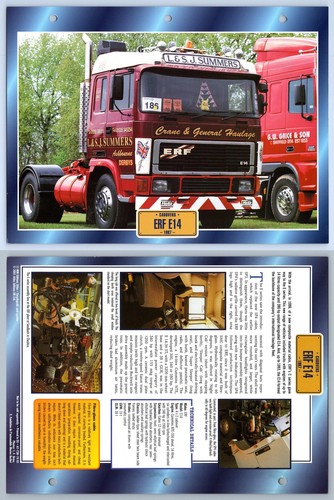 Erf e14 1987 cabovers - 1987,