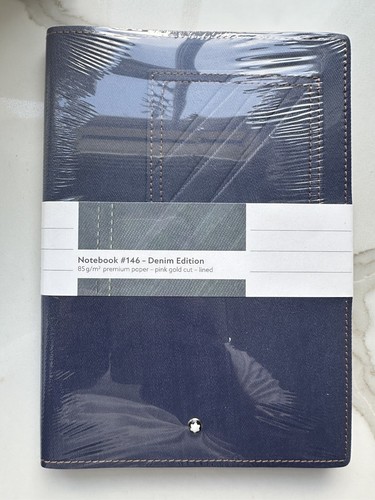 Montblanc denim notebook - montblanc,