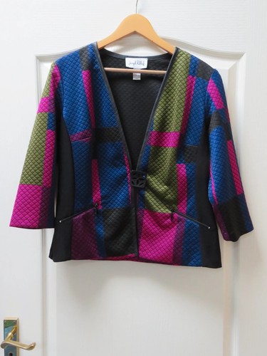 Joseph ribkoff quilted jacket - quilted,
