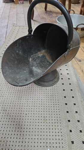 Vintage copper coal scuttle - vintage,