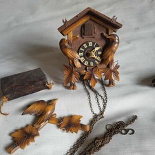 Vintage German Hand Made Wooden CUCKOO CLOCK 