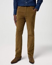 Wrangler Texas Stretch Authentic Straight Mens Cords - Kangaroo
