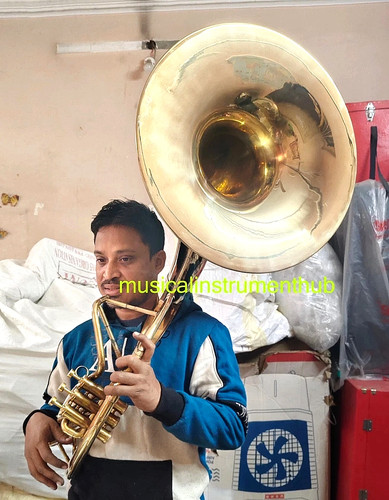 Sousaphone bell made of - "bell,
