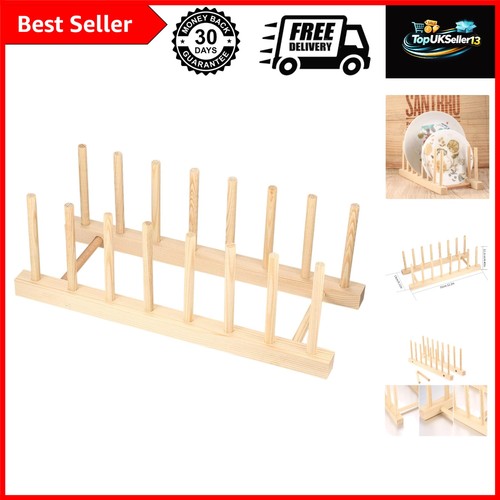 Wooden dish drainer rack - dish,