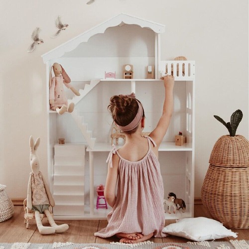 Large white doll house kids - large,