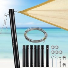 Shade Sail Pole, 9FT Sun Shade