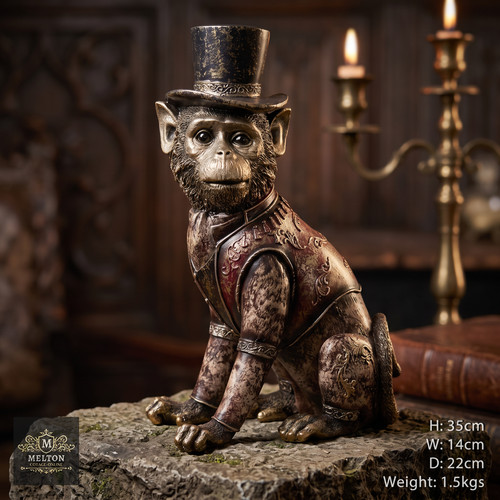 Monkey figurine with - figurine,