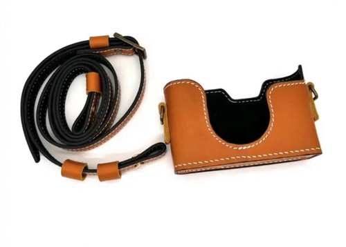 Genuine leather camera case - genuine,