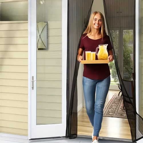 Magic mesh door curtain - door,