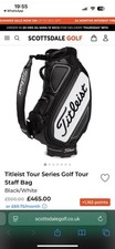 Titleist Tour Series Golf Tour Staff Bag - Black/White