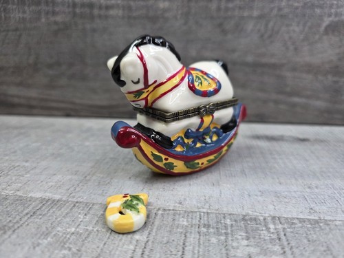 Hinged ceramic rocking horse - ceramic,
