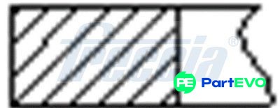 Freccia piston ring - ring, set