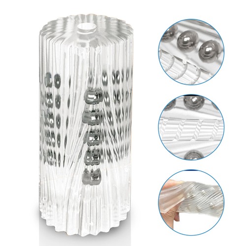 Clear jelly ribbed pocket - clear,