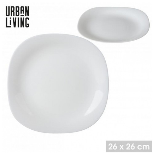 Dinner plate 26cm square - square, opal