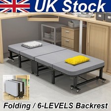 Folding Single Bed Fold Up Portable Guest Sleeper Rollaway Steel Framed Portable