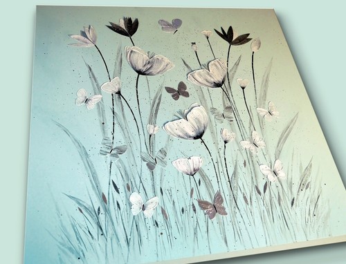 Duck egg blue - duck, white