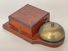 FINE VINTAGE ELECTRIC BELL WORKING 1900 door servant butler shop alarm bell c