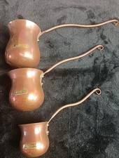  3 Copper  Spirit Ladles